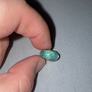 Pandora charms Ariel & sparkly blue murano